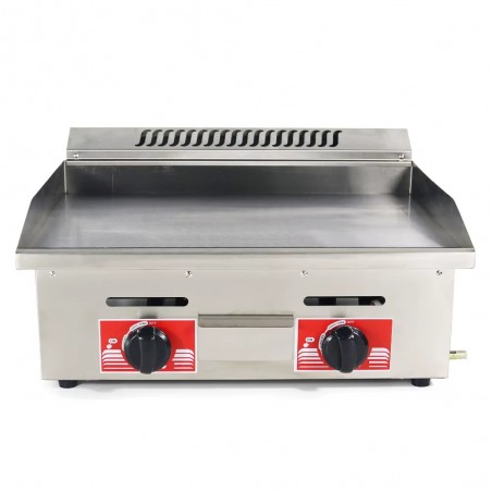 Plancha gas industrial doble