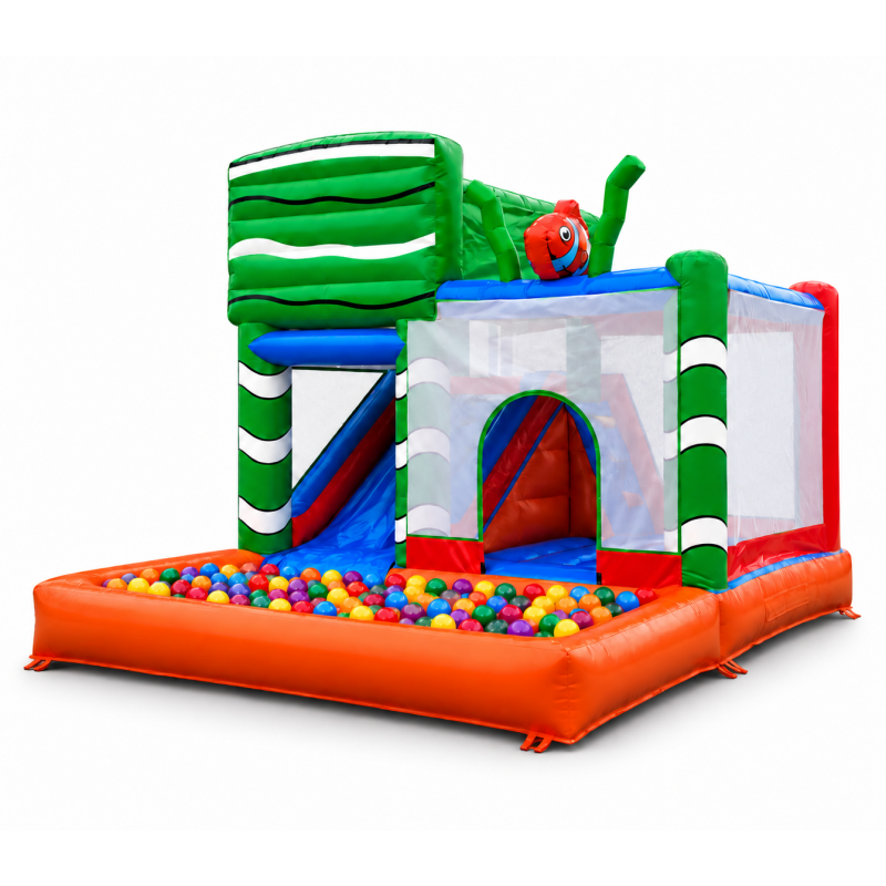 Castillo hinchable con piscina de bolas Nemo
