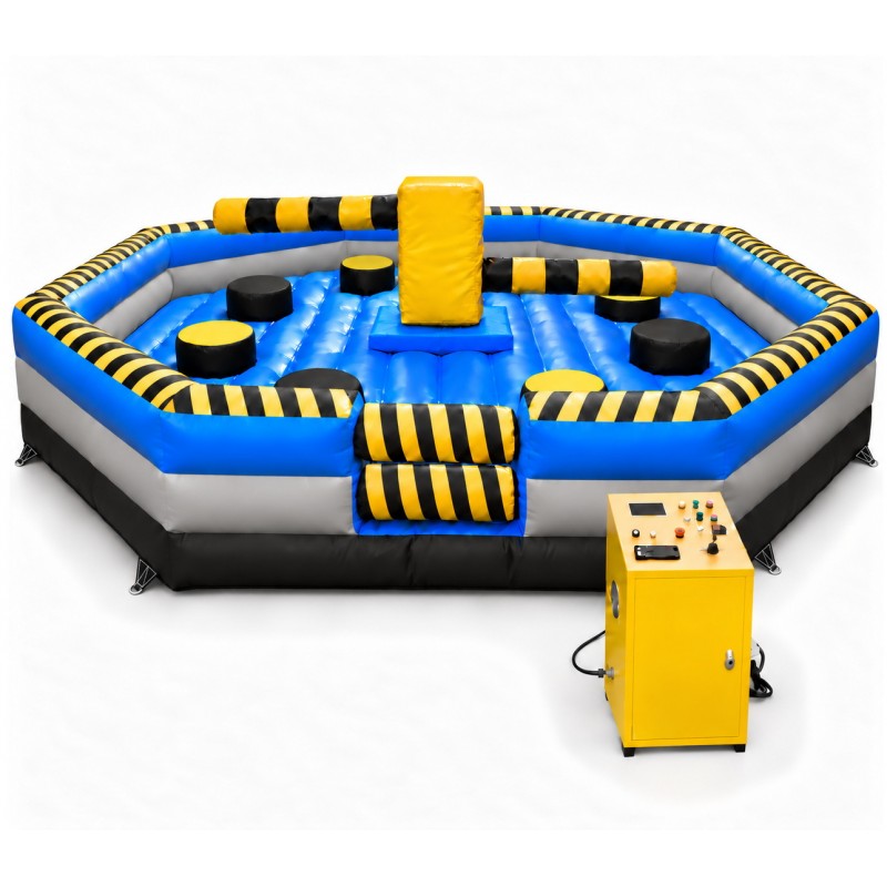 Atracción barredora hinchable wipeout 8 plazas