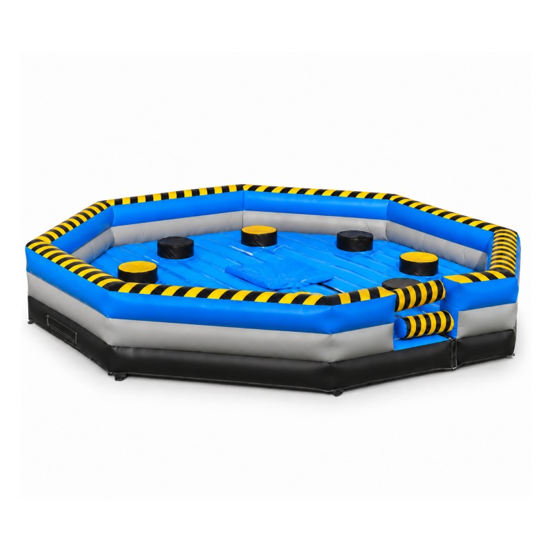Colchoneta hinchable wipeout barredora 8 usuarios